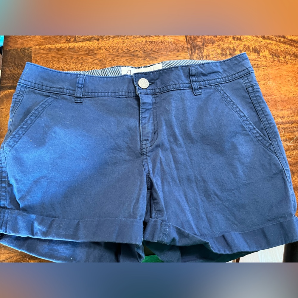 Aeropostale Midi Twill Blue Shorts | Size 8